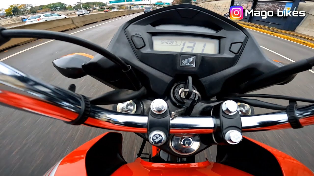 POV Honda CG New Titan 150 velocidad maxima GPS original| Top Speed|