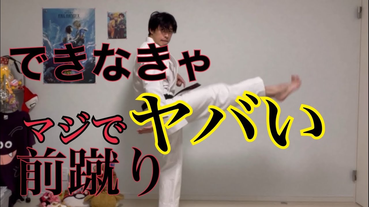 【空手基本】これができなきゃヤバい！前蹴り！