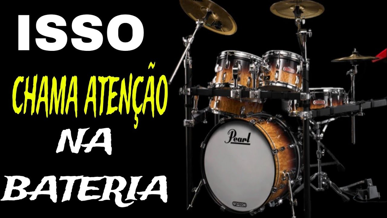 Essas 03 coisas impressionam. Aula de bateria