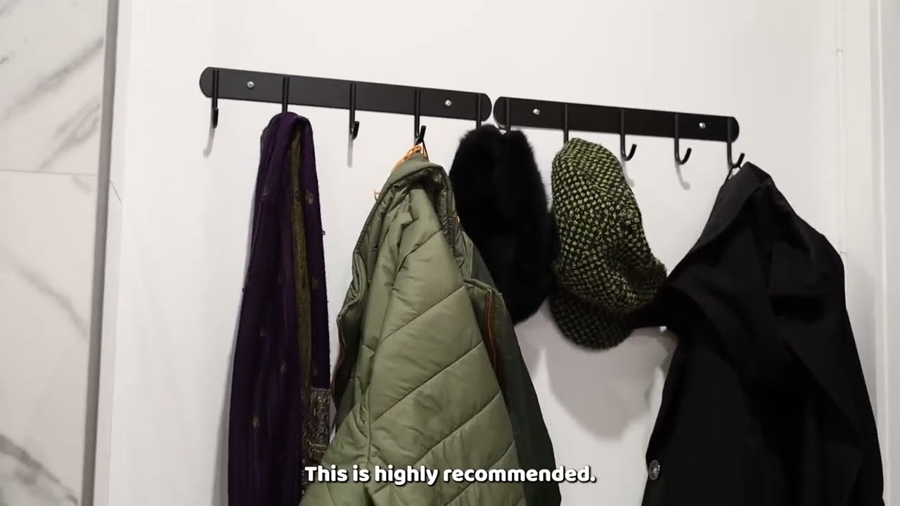 Encozy Coat Rack Wall Mounted   5 Hooks Review