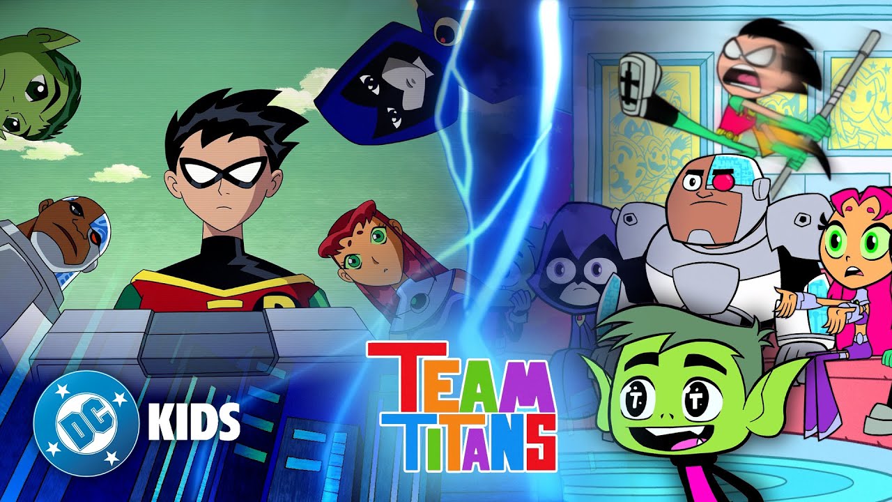 🤯 Teen Titans Go! & Teen Titans CROSSOVER Moments! | #TeenTitans #TeenTitansGo | @dckids