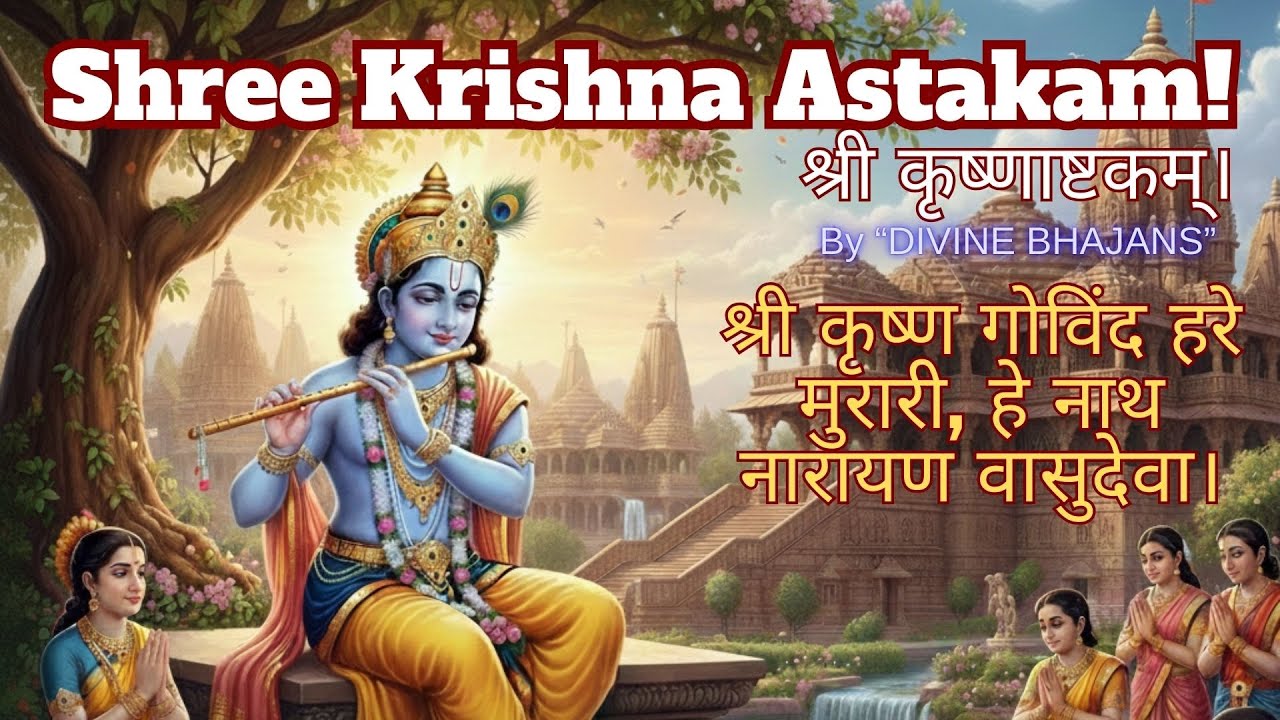 Shree Krishna Astakam! श्री कृष्णाष्टकम्। Powerful Krishna Mantra! #krishnastakam #krishnamantra