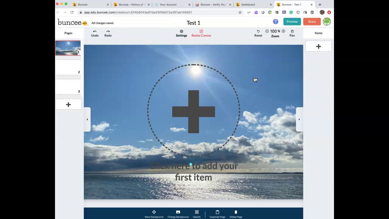 Use Buncee to create visual communication items.