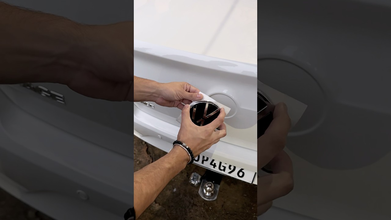 TROCAMOS O EMBLEMA TRASEIRO DO VOYAGE G8 #carro #volkswagen #voyage