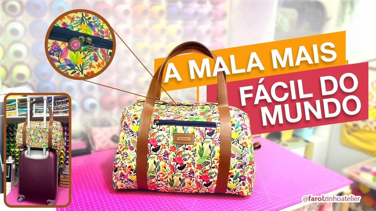 A MALA MAIS FÁCIL DO MUNDO I Aprenda a costurar uma mala de viagem, faça e empreenda no artesanato