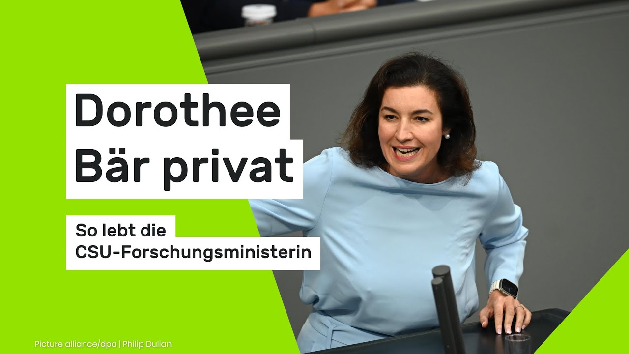 Dorothee B&auml;r privat: So lebt die CSU-Forschungsministerin