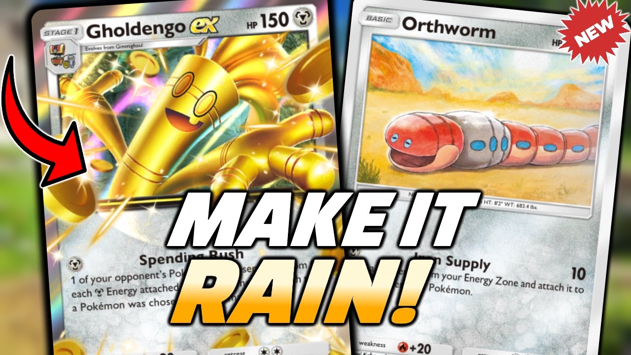 GHOLDENGO EX Is NUTS! You HAVE To Try This Deck! Make It Rain! | Pokemon TCG Pocket