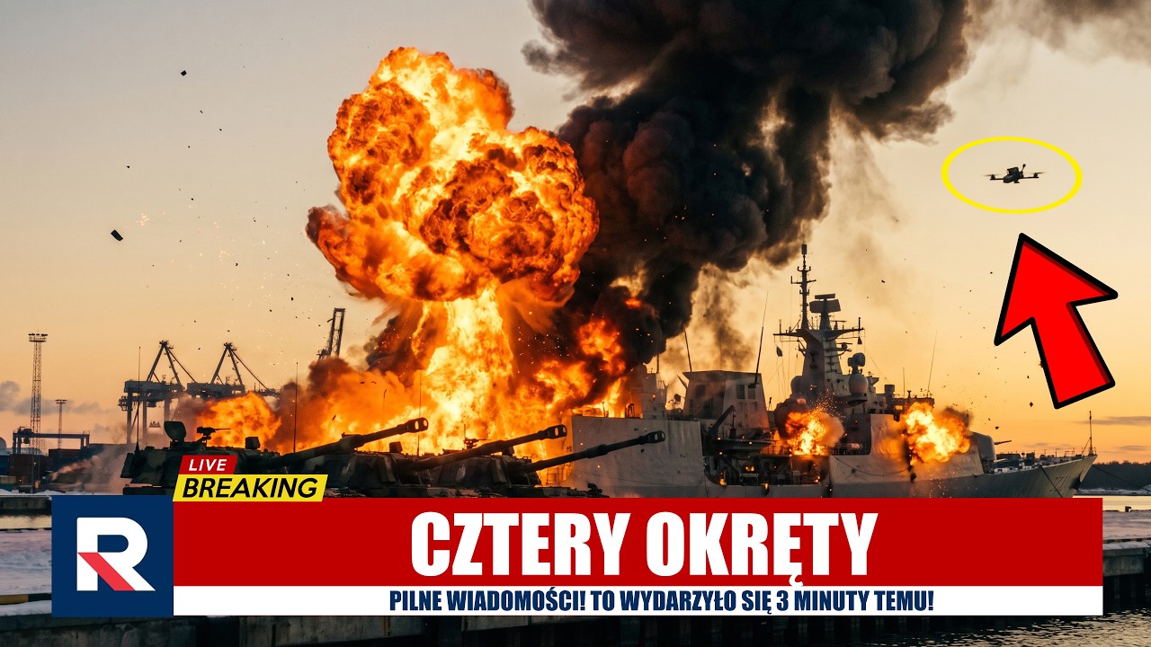 Ukraina Uderzyła w Noworossyjsk &mdash; 4 Okręty Trafione w Jedną Noc
