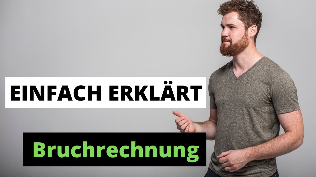 Bruchrechnung Einfach Erkl&auml;rt! + Darstellung von Br&uuml;chen + Alle Grundrechenoperationen +, -, *, &divide;