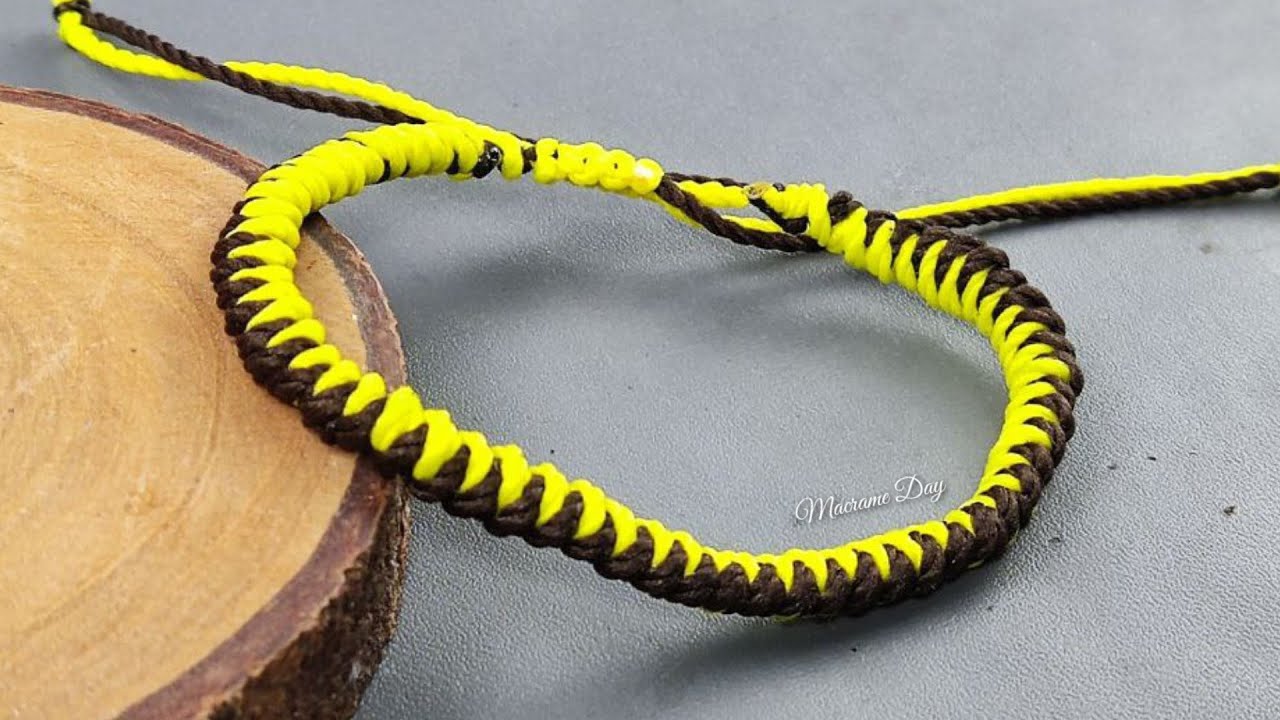 Gelang Macrame 2 warna | How to make Easy Bracelet