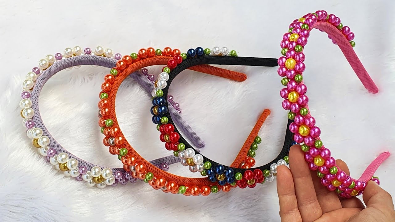 Tiara fácil Floral de Pérolas