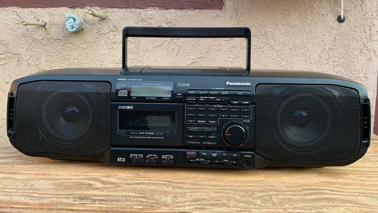 Panasonic RX-DS30 boombox cracked  central gear changed (part 1)