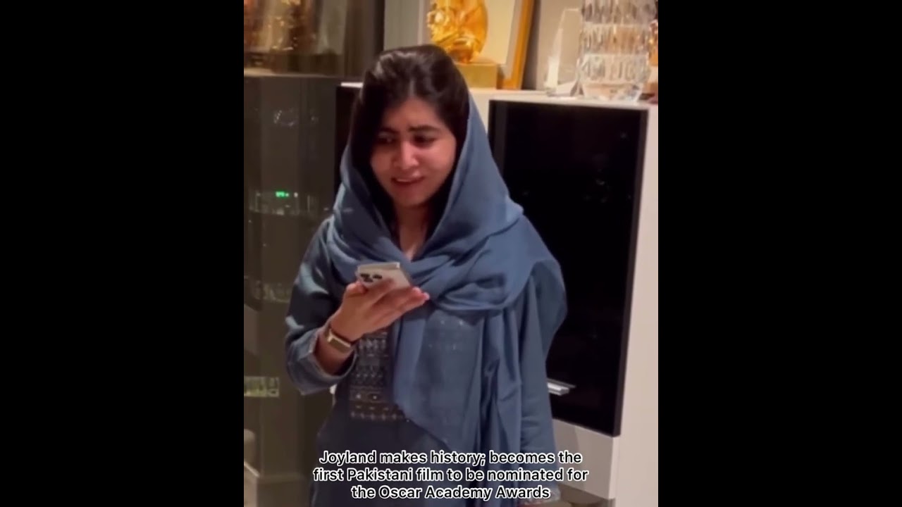 #Malala congratulates #SaimSadiq on his film &lsquo;Joyland&rsquo; getting shortlisted for Oscar an nomination.