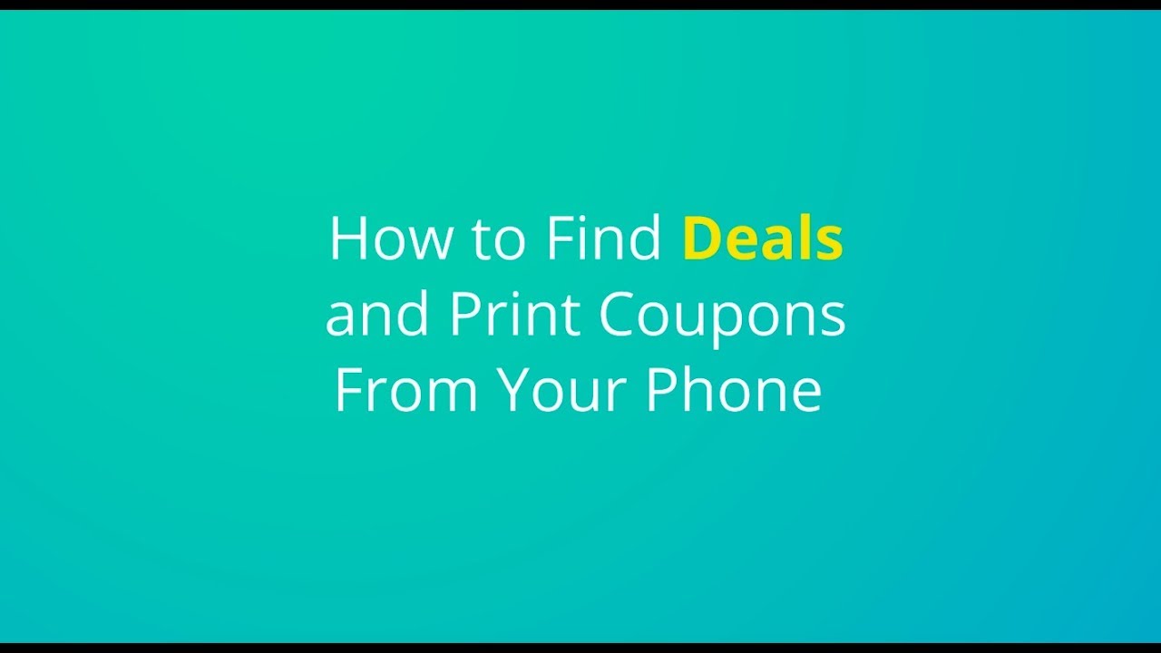 Finding Deals & Printing Coupons with the KCL App
