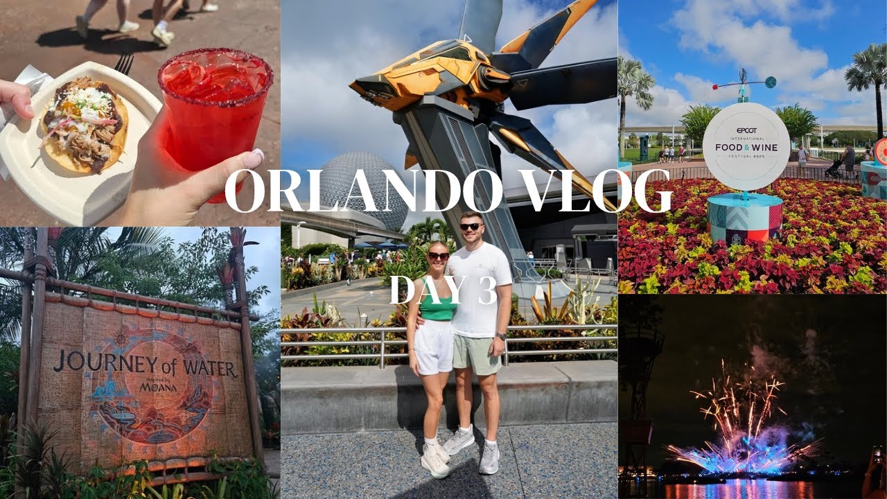EPCOT | Food & Wine Festival | Cosmic Rewind | Luminous Fireworks | Walt Disney World Vlog Day 3
