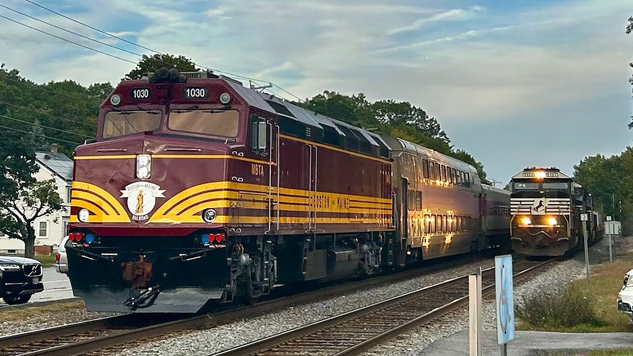 Railfanning Ayer and Shirley featuring NS 1074 and MBTA 1030!