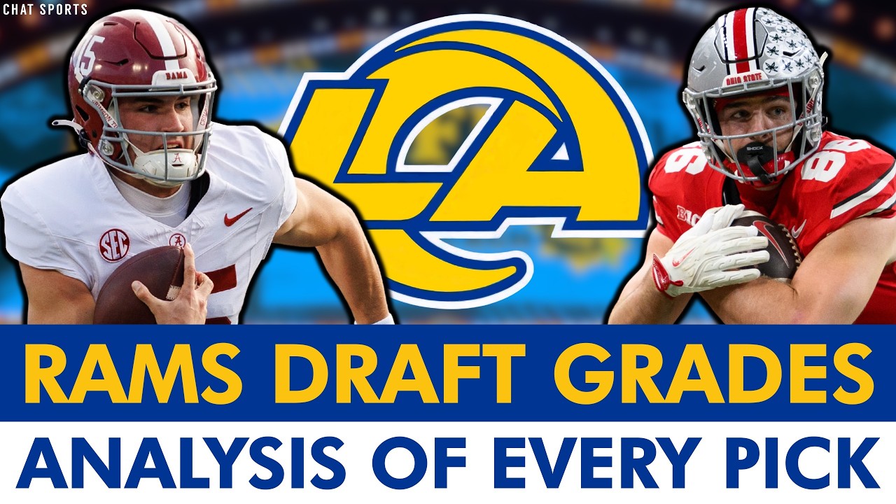 Rams Draft Grades: All 7 Rounds From 2026 NFL Draft Ft Ty Simpson, Max Klare & CJ Daniels