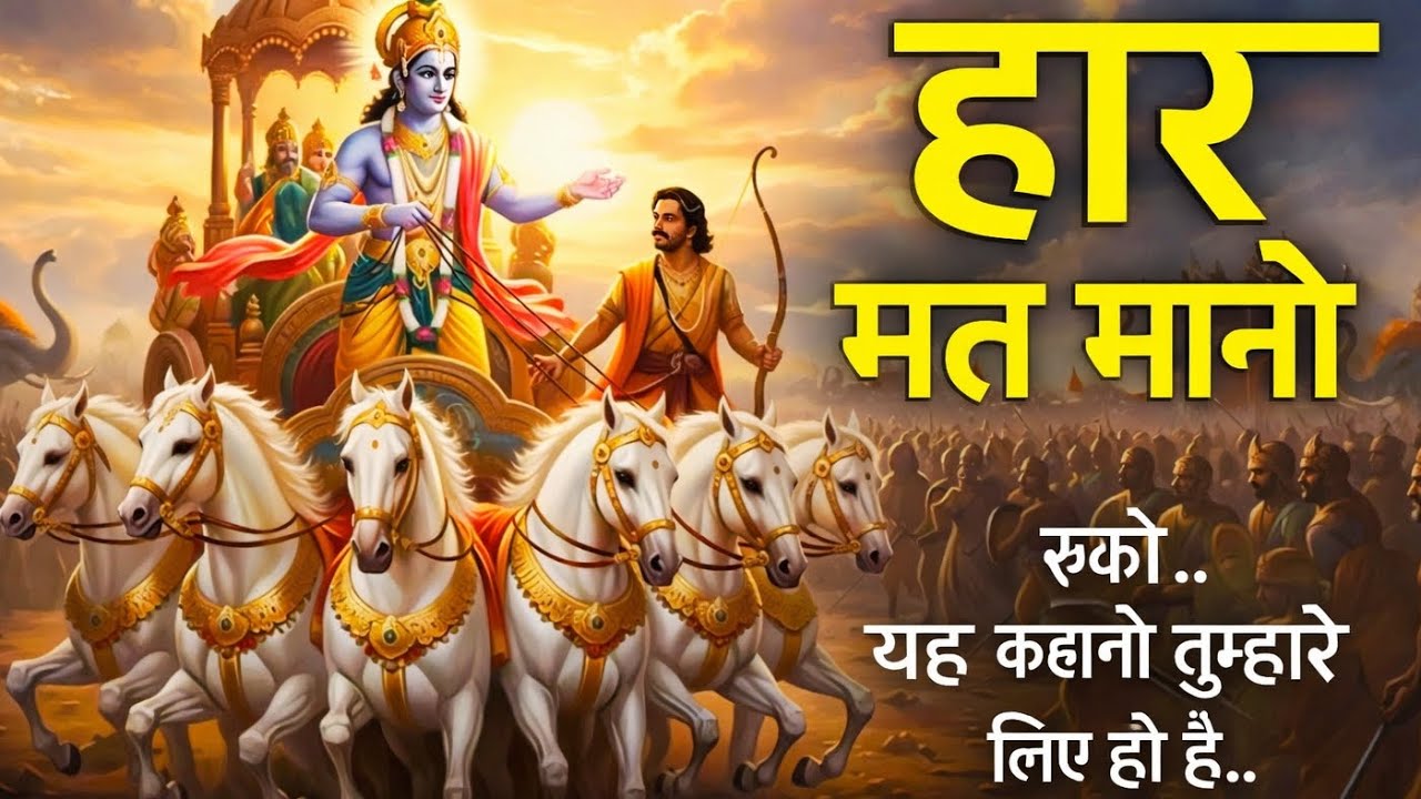 Never Give Up.. A motivational story  “हार मत मानो |श्री कृष्ण वाणी|