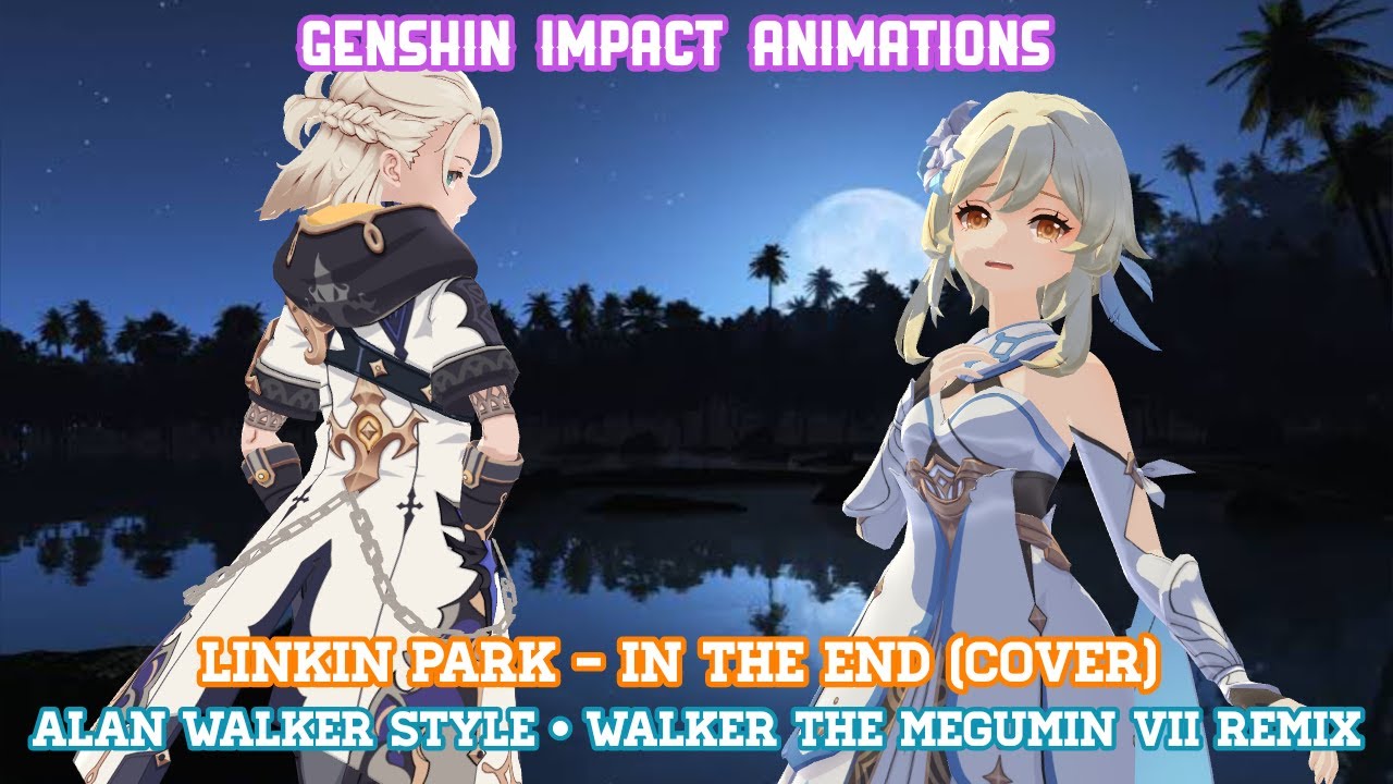 In The End - Linkin Park (Alan Walker Style & Cover) • Genshin Impact MV [MMD]