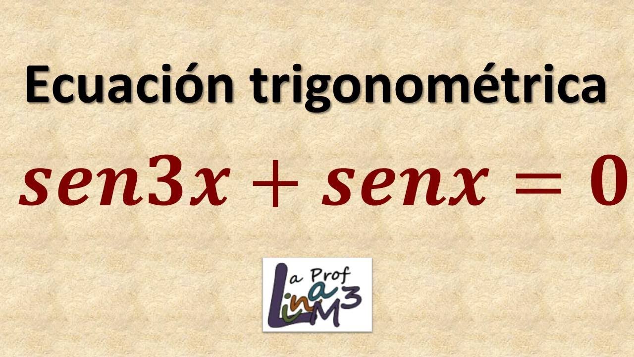 Ecuación trigonométrica | Ejercicio 22 | La Prof Lina M3