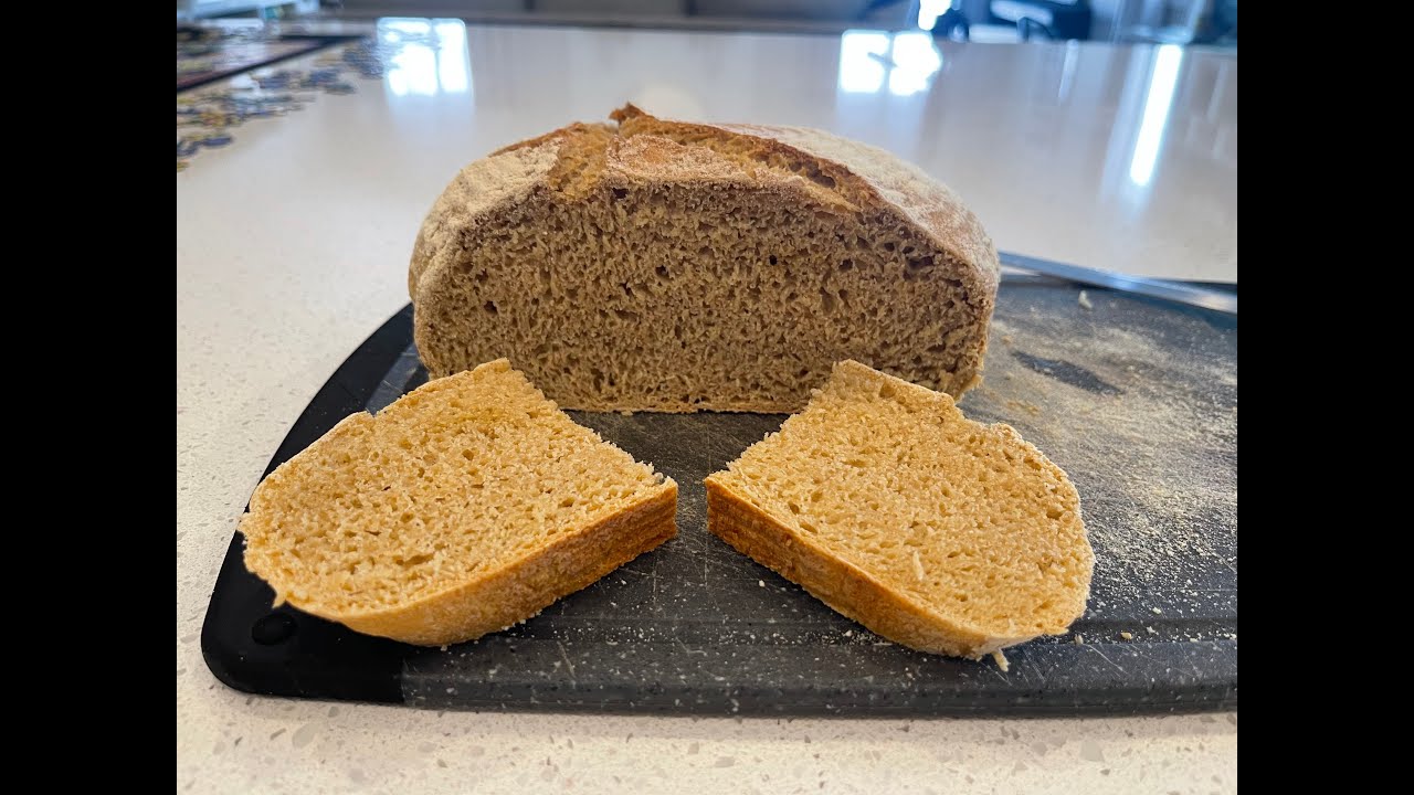 100% Whole Grain Kamut Sourdough Bread - every step from A to Z