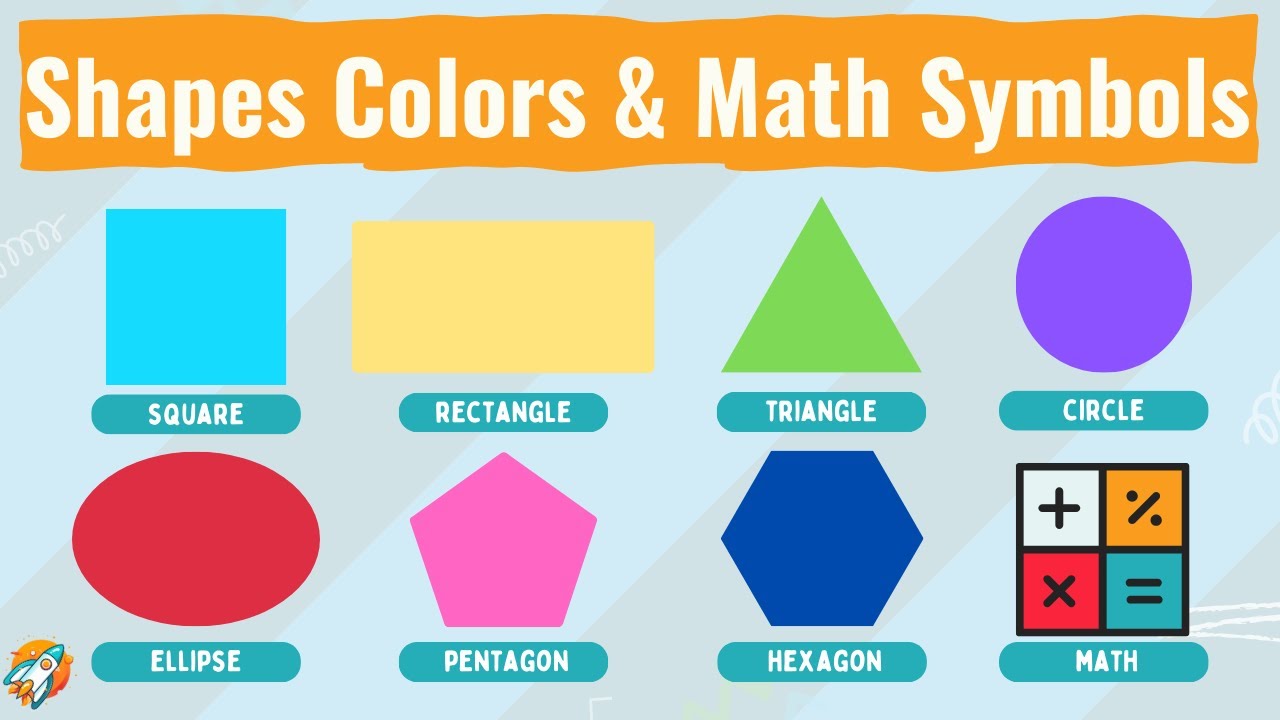 Shapes Colors & Math Symbols | English Vocabulary | Learning English
