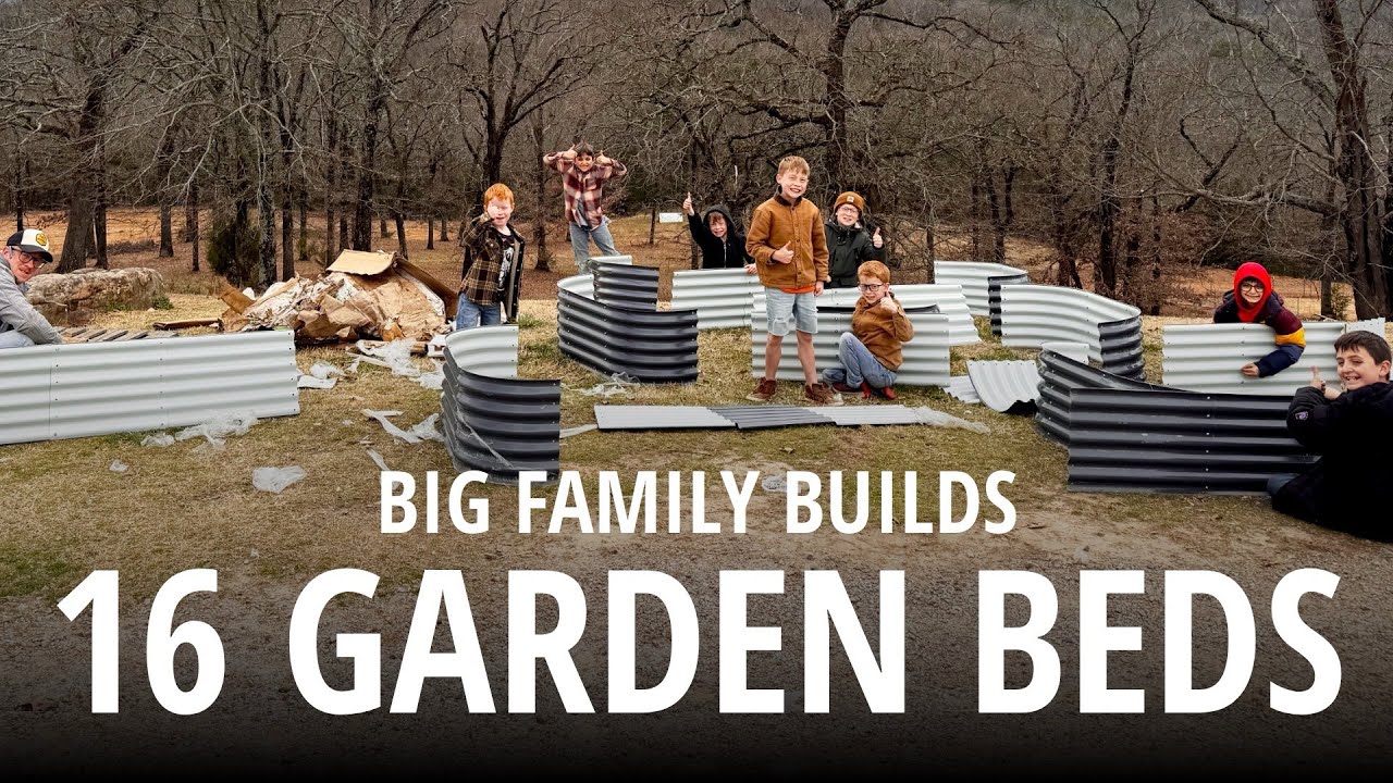 BUILDING RAISED GARDEN BEDS & CUTTING IN A POND ON OUR HOMESTEAD