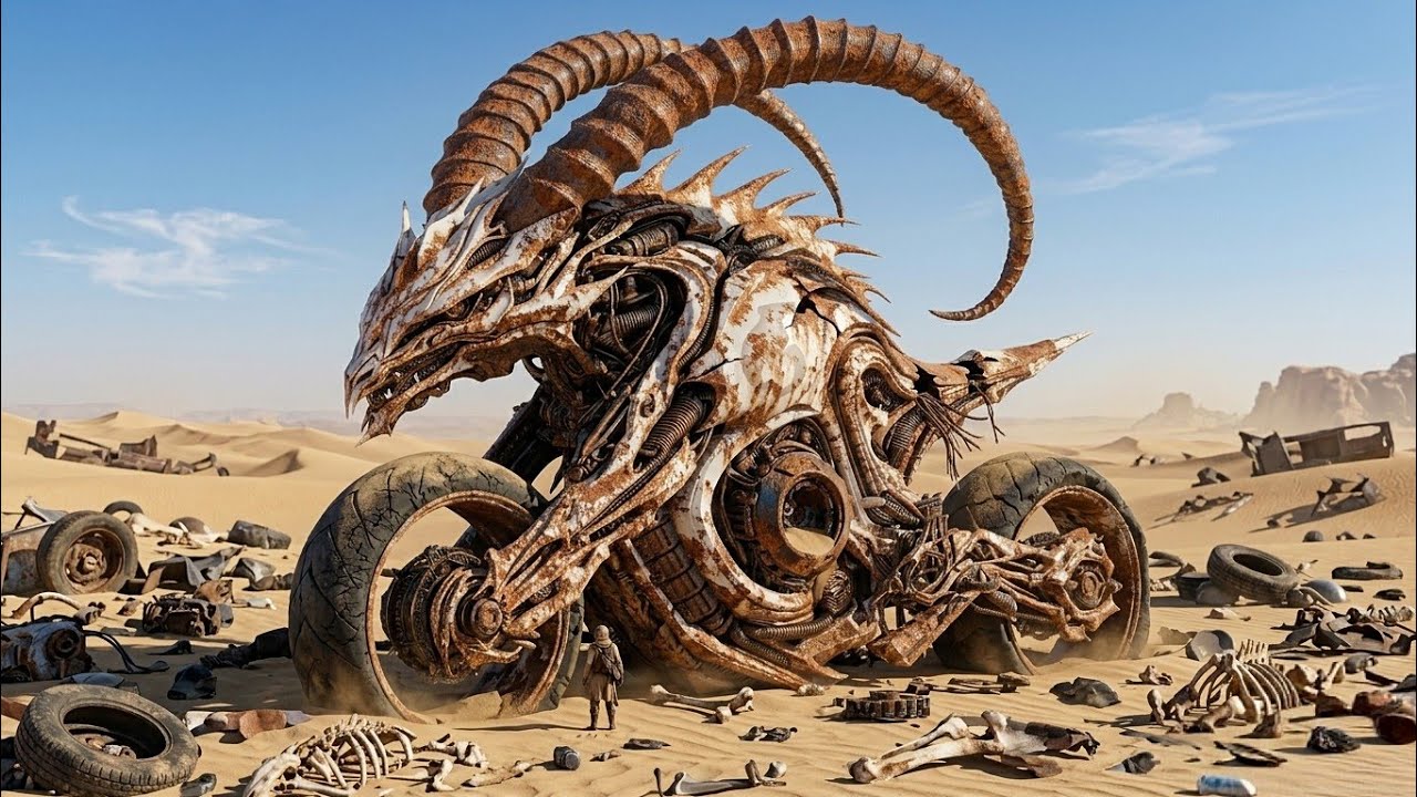 Restoring a Giant Desert Monster Bike - Rusty Beast to Masterpiece (ASMR)