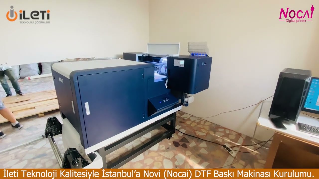 İstanbul'a Bir Nocai Novi DTF PET Film Baskı Makinası Daha Eklendi.  Kurulumu ( ŞEKER BASKI)