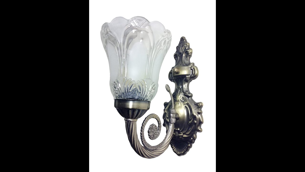 How to install Prop It Up antique brass finish single wall light ,(8827) Easy and quick, Unboxing
