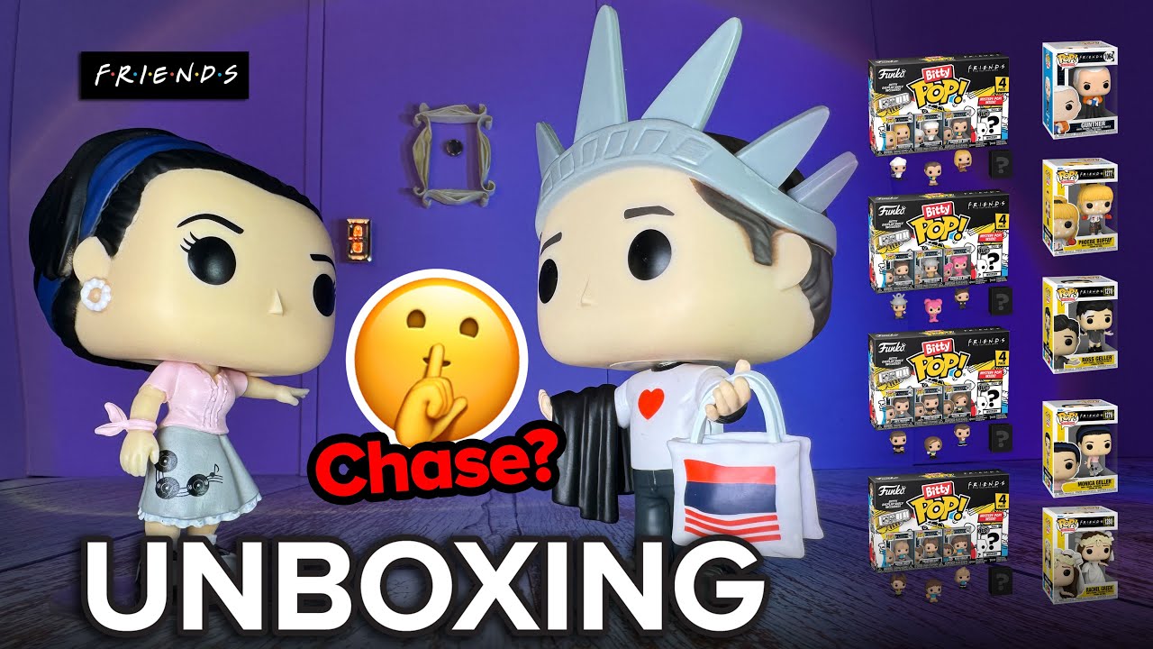 FRIENDS TV SERIES FUNKO POP UNBOXING Complete Set of Funko Bitty Pop | Get Funko CHASE Pop?