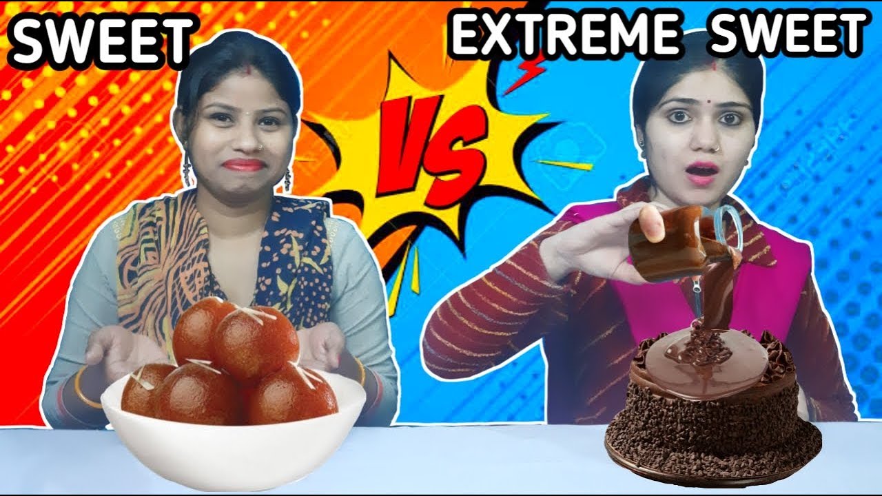 Sweet vs Extreme Sweet Challenge | Funny food challenge | Avik Food Challenge