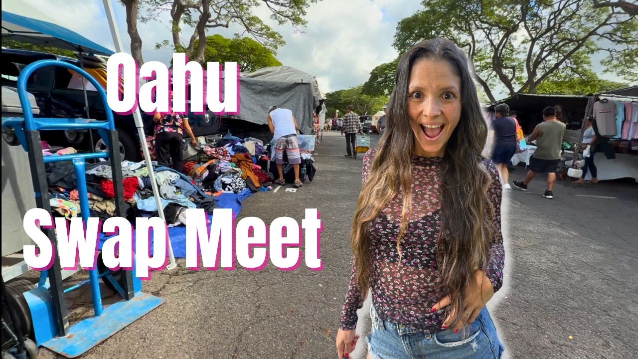 Hawaii Aloha Stadium Swap Meet | Thrift With Me & $30 Resell Finds