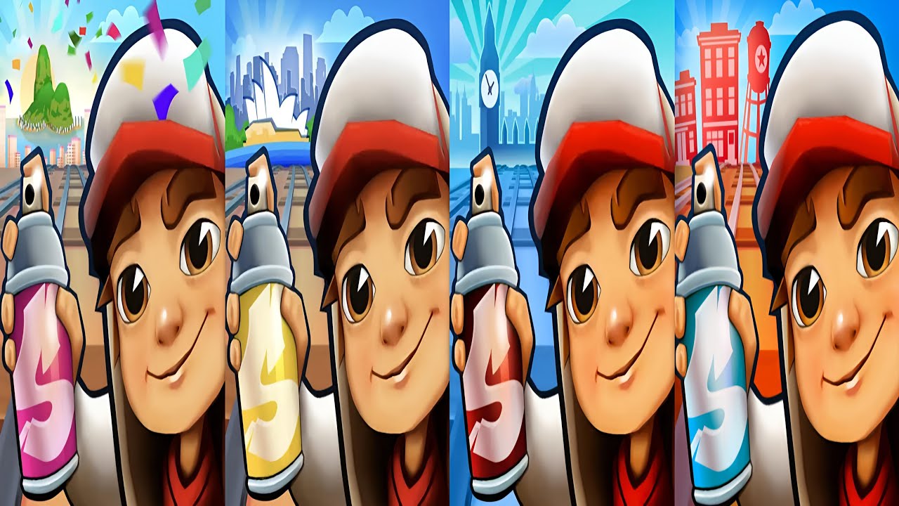 Subway Surfers : Subway City 2022 🆚 London 2023 🆚 Sydney 2024 🆚 Rio Carnival 2025