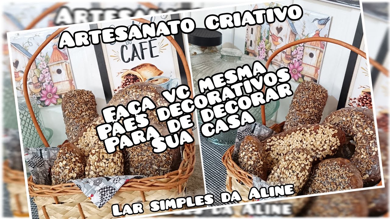 Faça lindos pães fake para decorar a sua casa🏡#dicas #rendaextra #artesanato #cantinhodocafe #fake