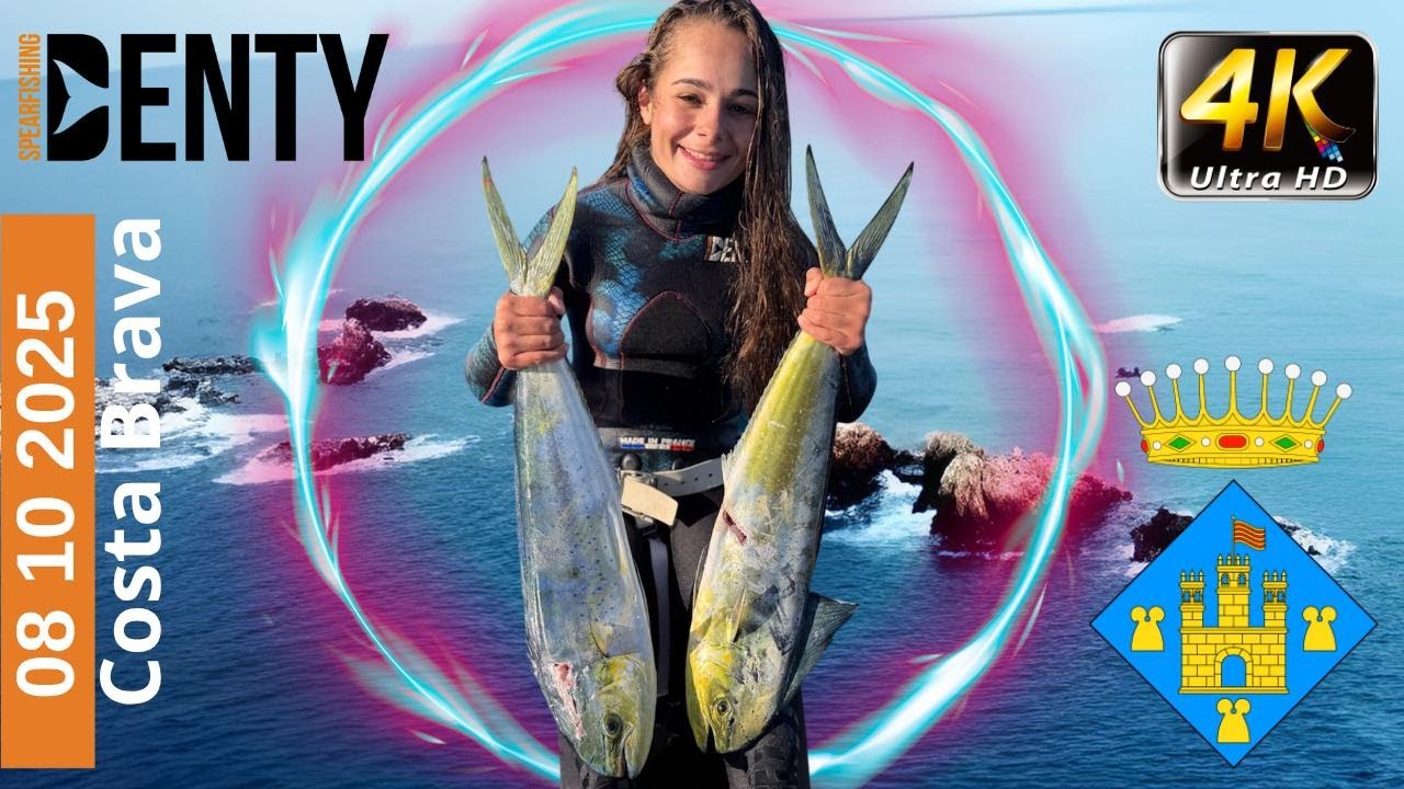 Chasse sous-marine aux coryph&egrave;nes &agrave; Palam&oacute;s. Denty Spearfishing avec St&eacute;phane DUDON & Amandine Gomez
