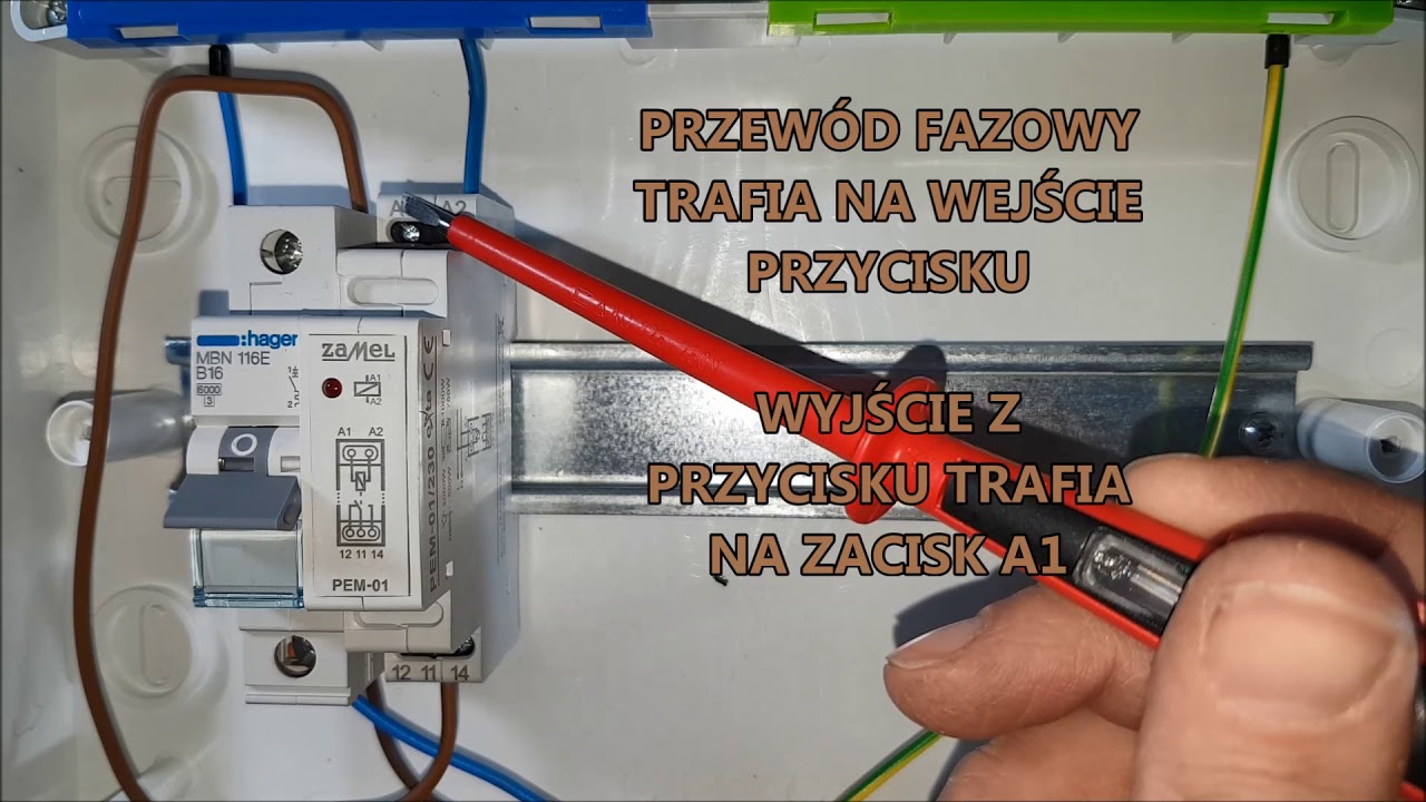 Przekaźnik elektromagnetyczny (instalacyjny)  Typu: PEM-01/230