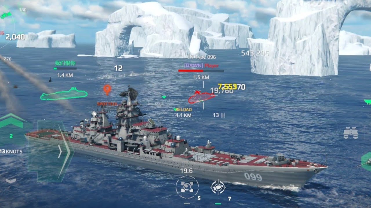 Modern Warships: the most use ship in online match RF PYOTR VELIKIY.
