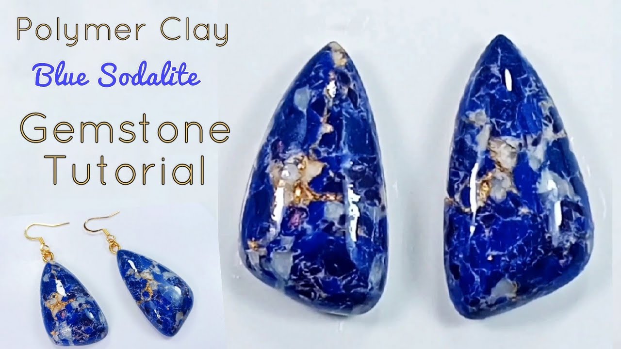Clay Jewellers: Polymer clay Sodalite Gemstone tutorial...LoviCraft