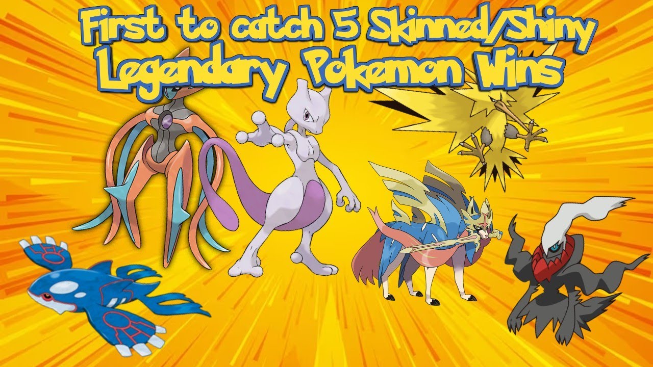 First to catch 5 Skinned/Shiny LEGENDARY Pokemon Wins we give them away at the end. With XalphaX77