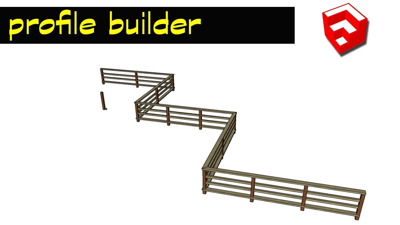 membuat pagar profil builder sketchup