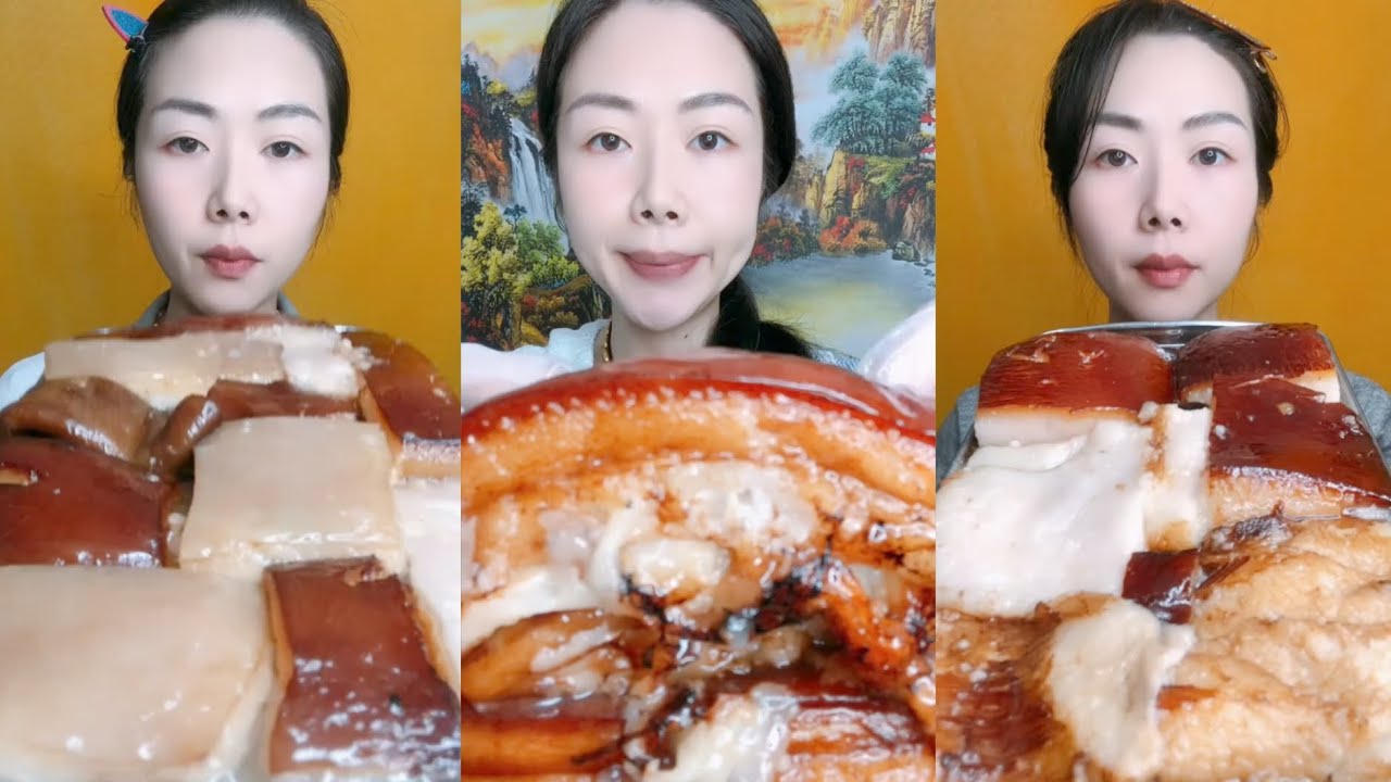 Eating Lamb Intestine, Spicy Pork Belly, Braised Pork Belly Is Delicious 😋
