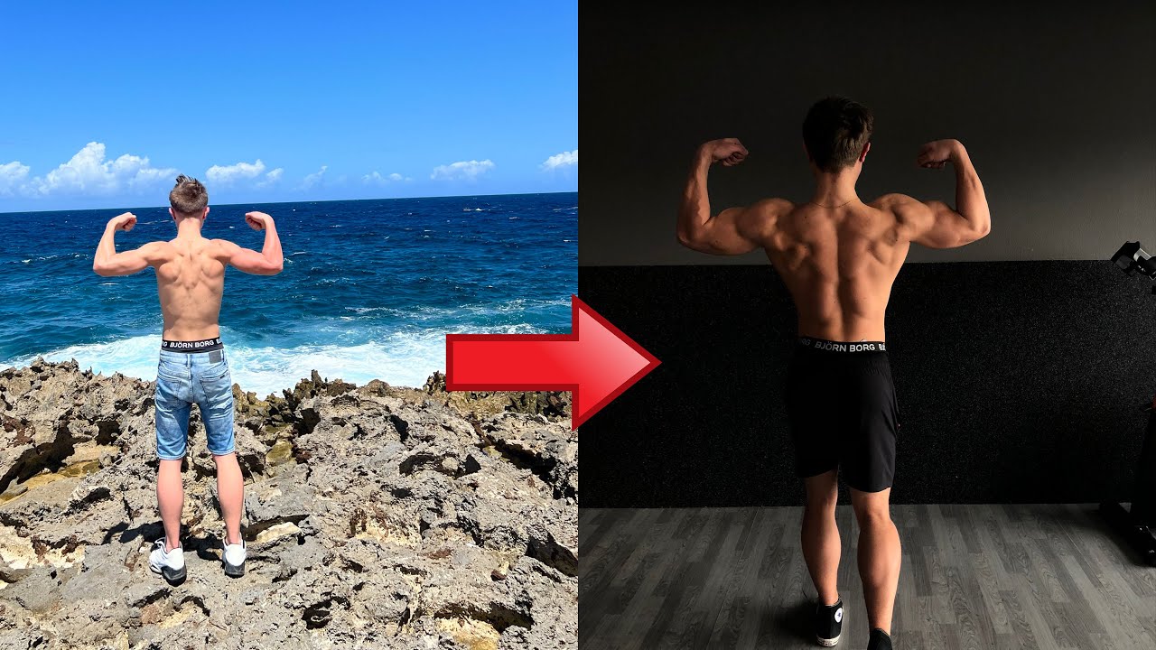 1 Year  - 18 Years Old - Natural Body Transformation - Gym Transformation