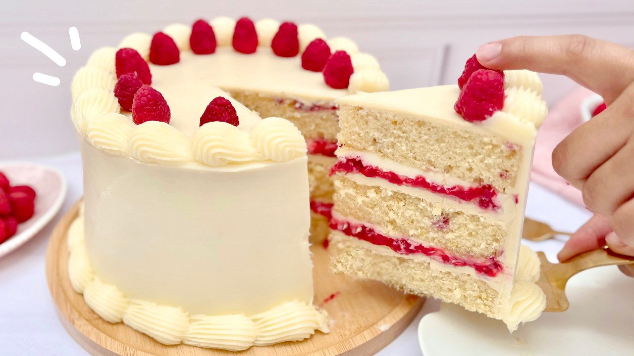 Идеальный ТОРТ, чтобы произвести впечатление на особенном мероприятии 🎂 Торт с малиной и белым шокол