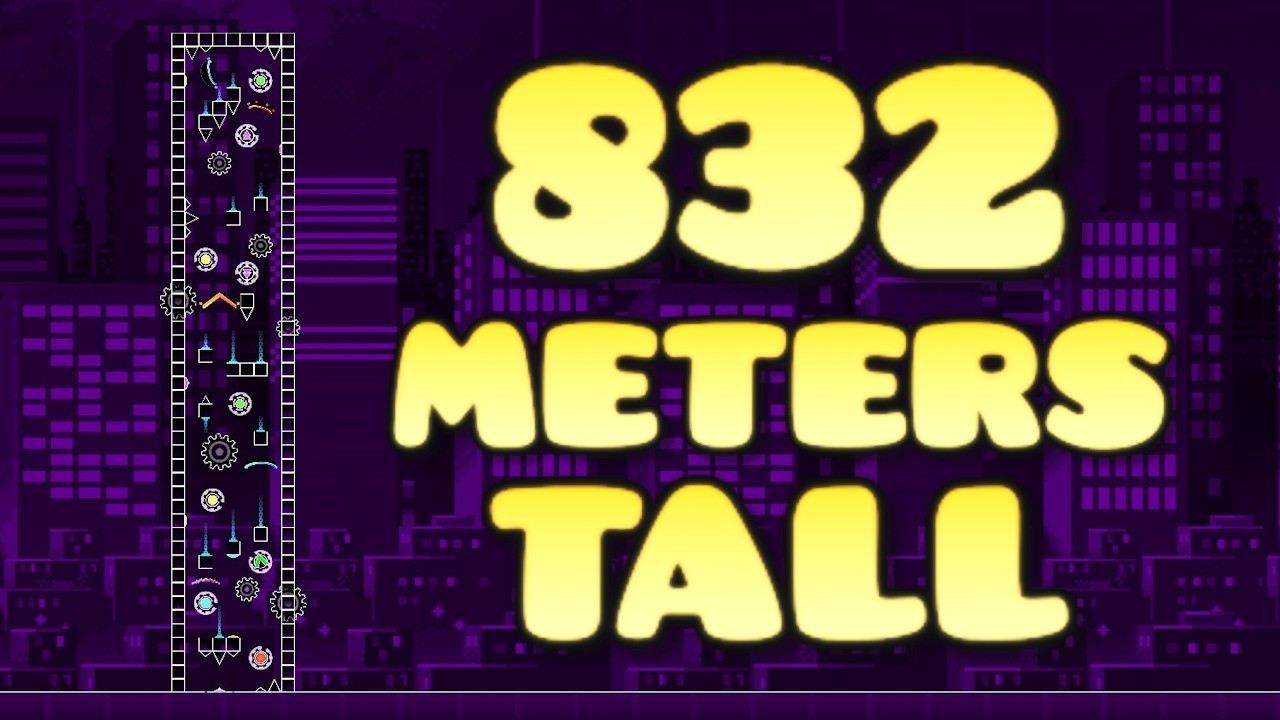 I Built The TALLEST CLASSIC LEVEL EVER! (Geometry Dash)