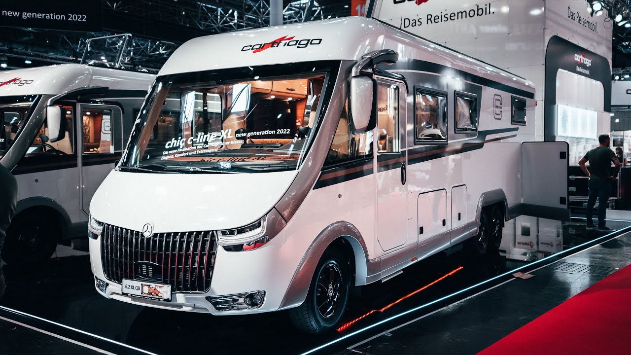 NEUHEIT: 2022 Carthago Chic C-Line 6.2 Caravan Salon Düsseldorf 2021 mit Pedelec Garage