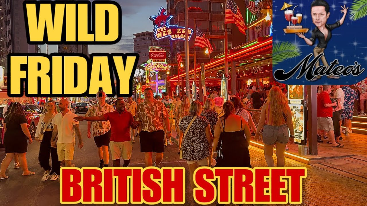 BENIDORM – What REALLY Happens on British Street Friday Night?! 🍻🇬🇧