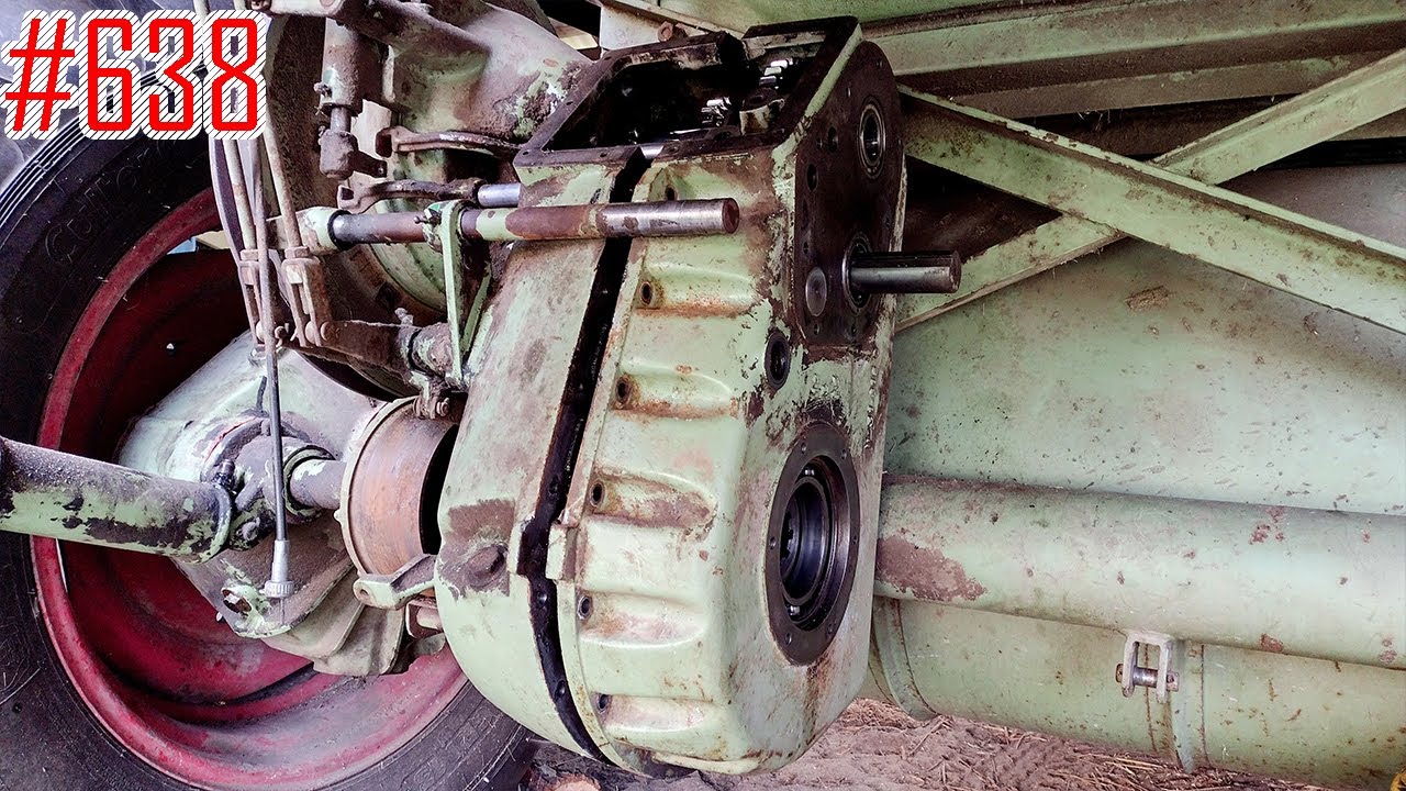 Rozpoławiam skrzynię biegów w Claas Matador, szukam urwanych śrub 