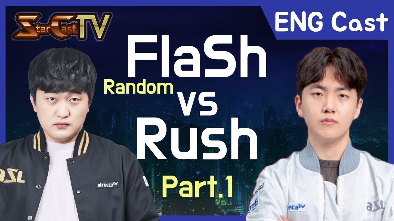 [ENG] Flash (Random) vs Rush on Neo Sylphid - Starcraft Remastered (StarCastTV English)
