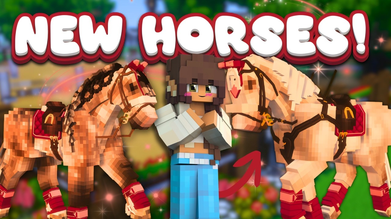 MINECRAFT'S NEWEST HORSES! | SWEM Realistic Models Review [MC Equestrian]